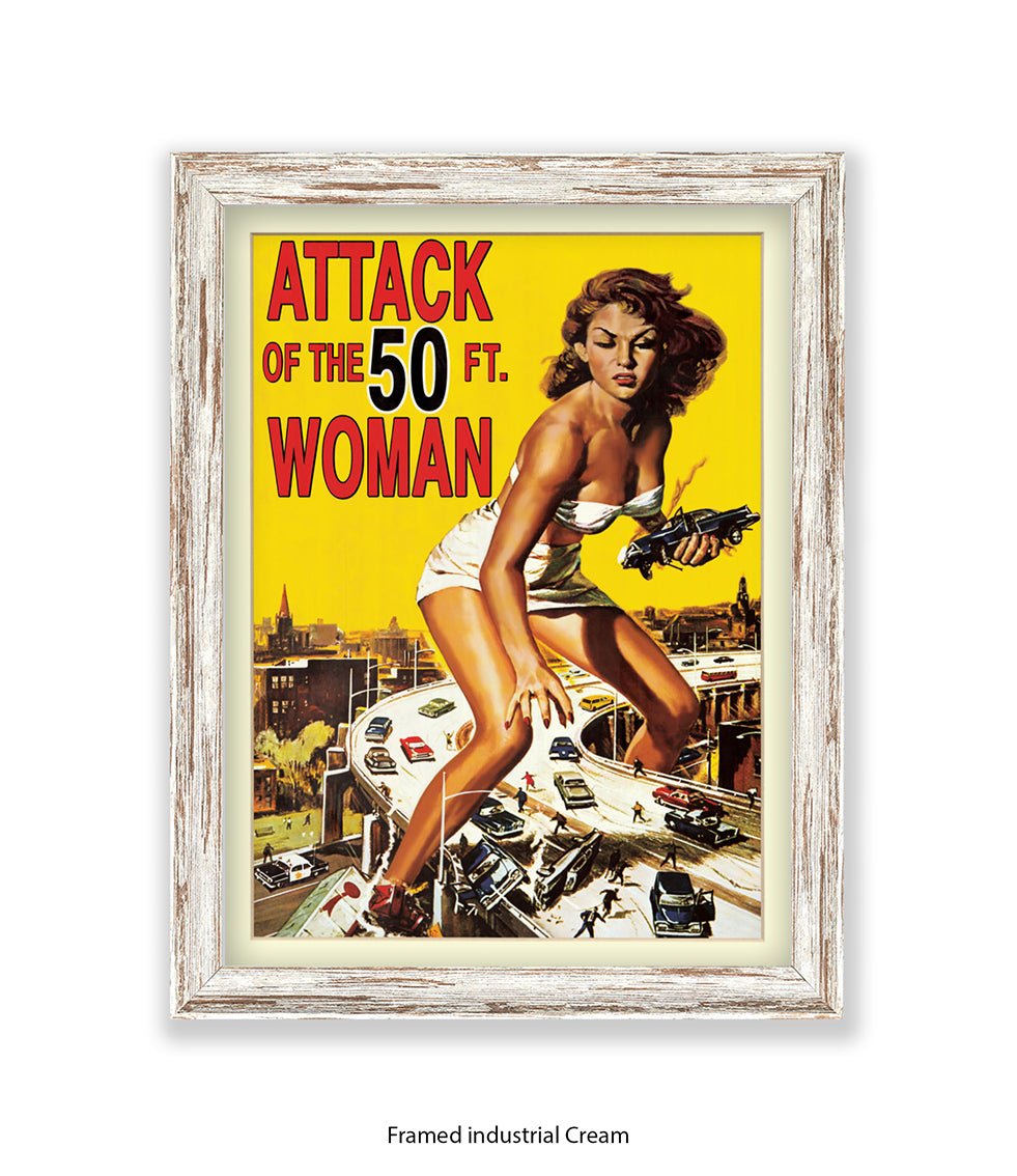 Attack Of The 50ft Woman Art Print