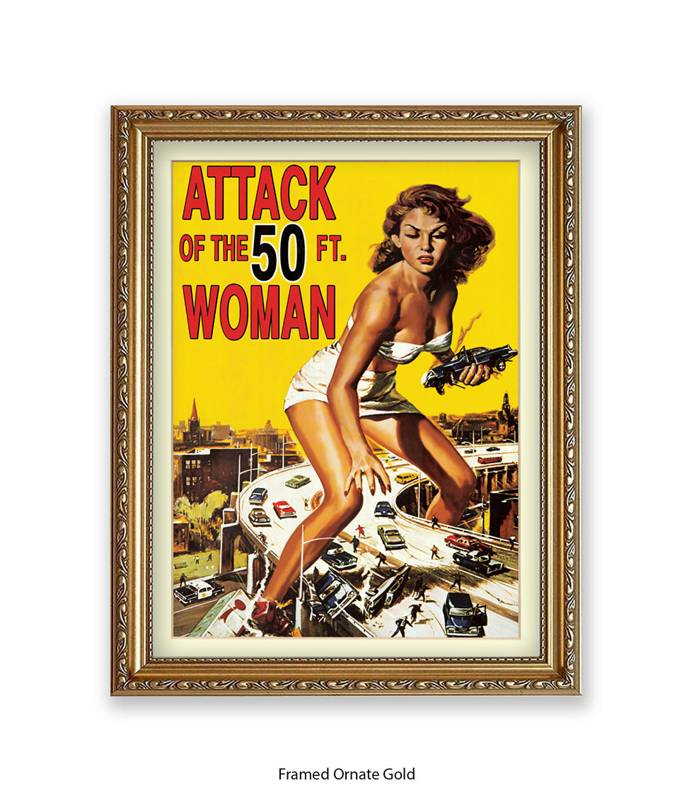 Attack Of The 50ft Woman Art Print