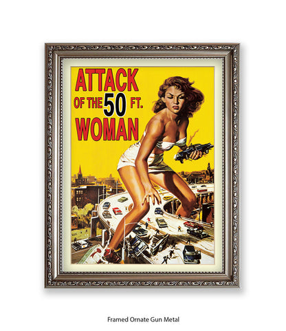 Attack Of The 50ft Woman Art Print