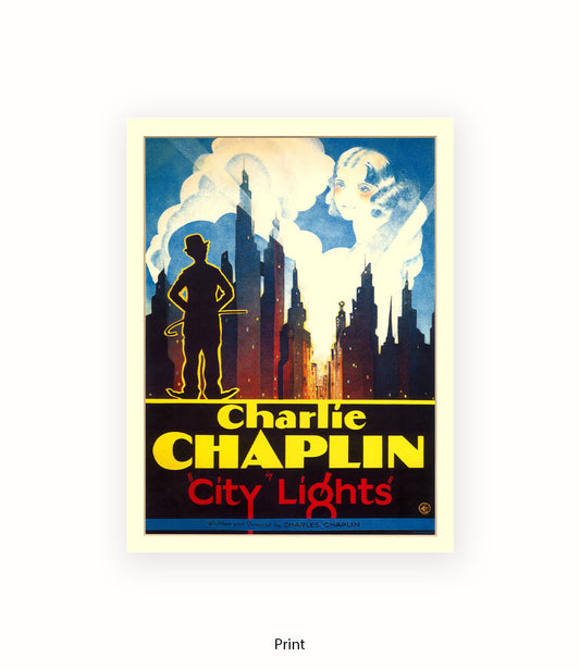 City Lights Cityscape Art Print