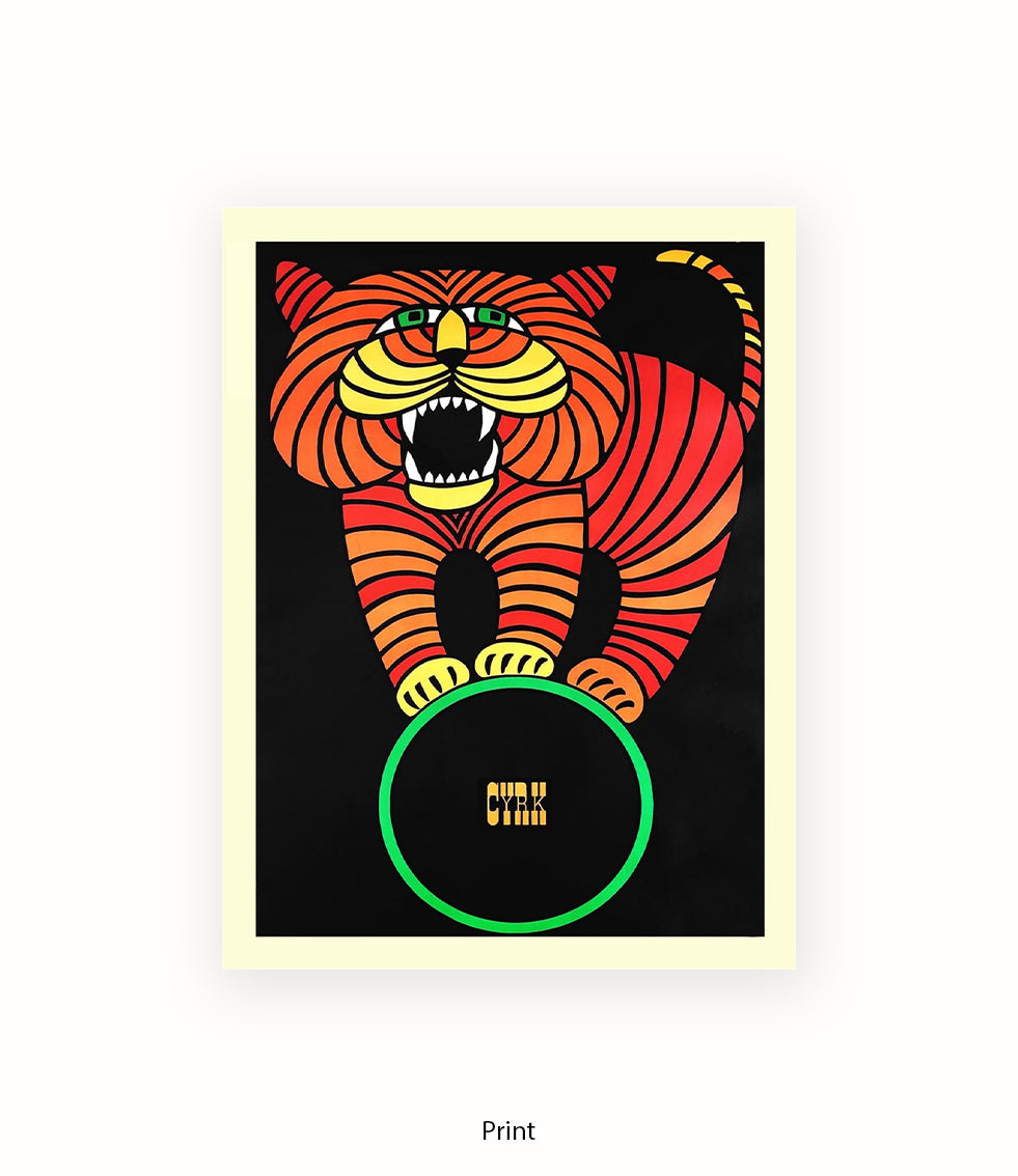 Tiger CYRK Art Print