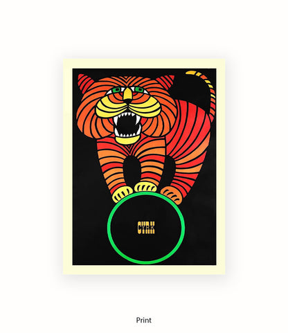 Tiger CYRK Art Print