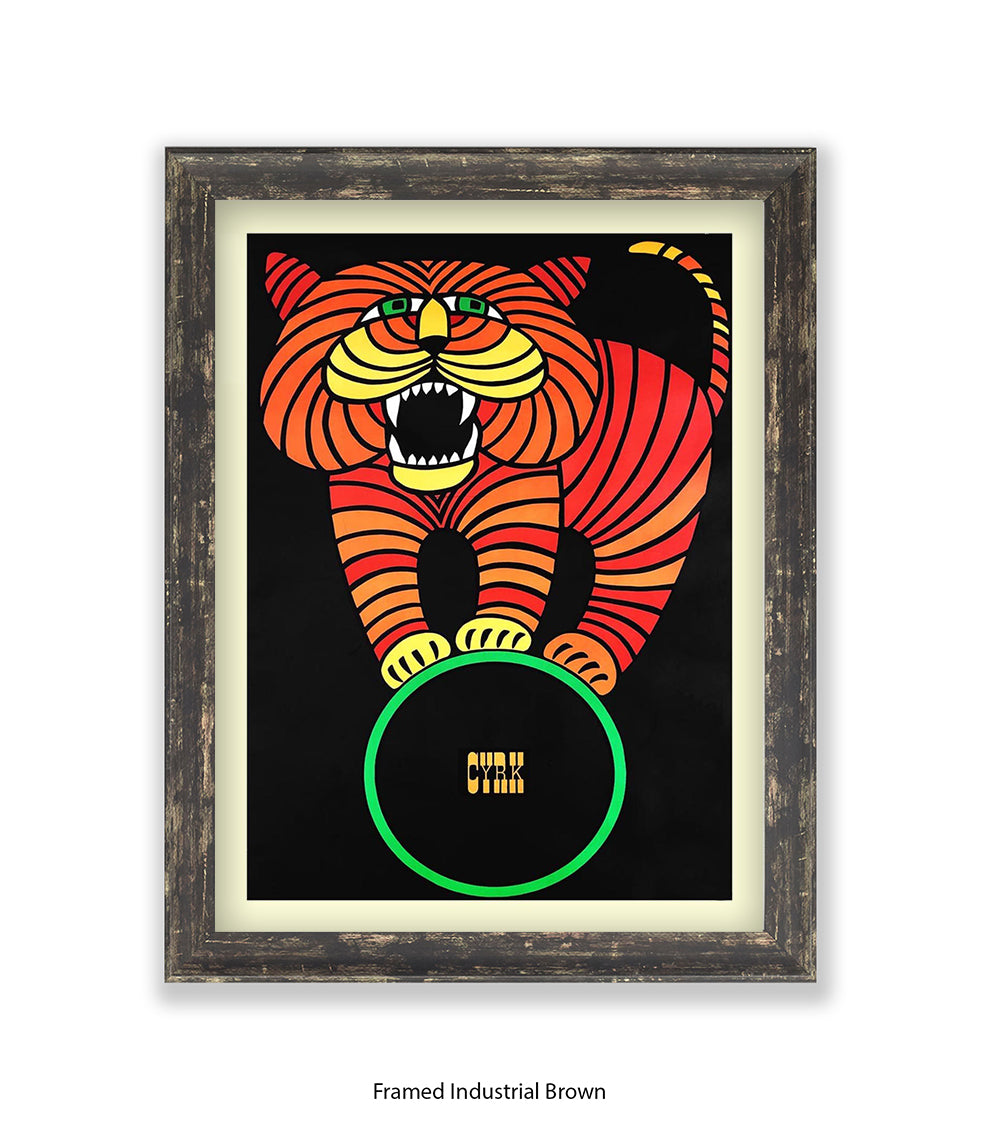Tiger CYRK Art Print