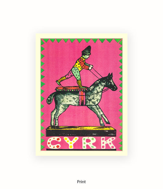 Toy Horse CYRK Art Print