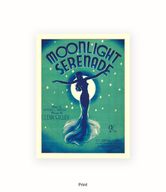Moonlight Serenade Glenn Miller Art Print