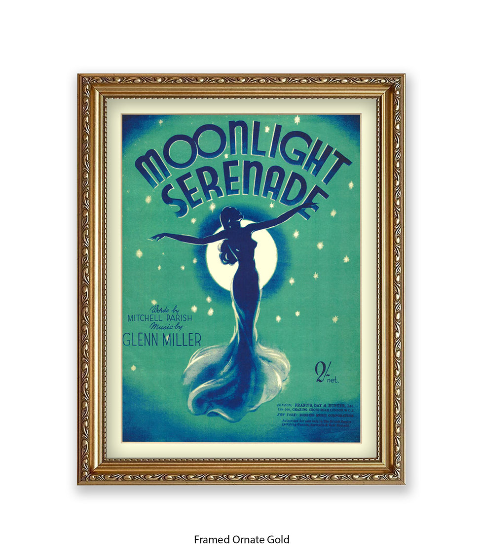 Moonlight Serenade Glenn Miller Art Print