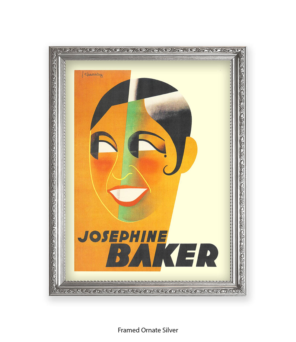 Josephine Baker Face Art Print