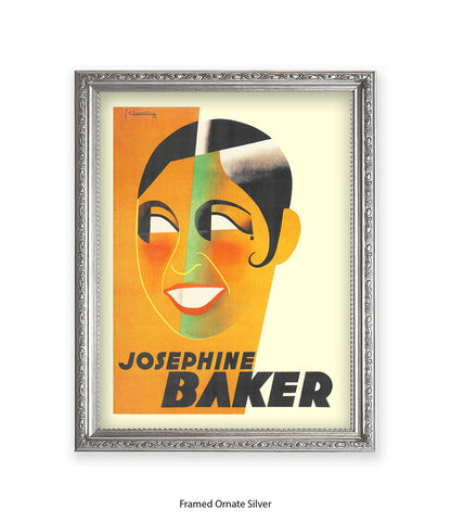 Josephine Baker Face Art Print