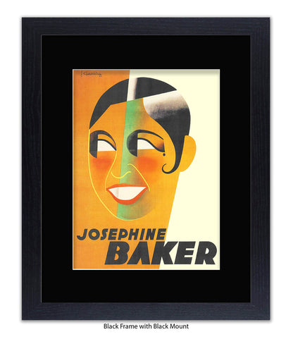 Josephine Baker Face Art Print