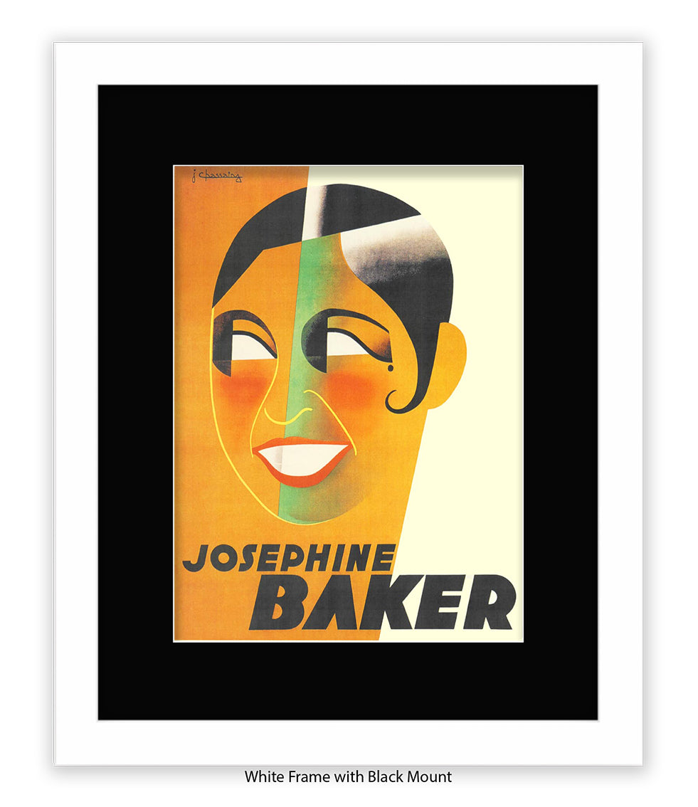 Josephine Baker Face Art Print