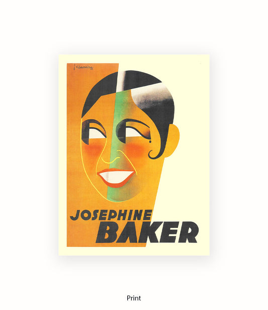 Josephine Baker Face Art Print