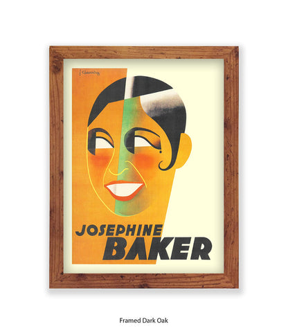 Josephine Baker Face Art Print