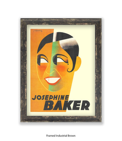 Josephine Baker Face Art Print