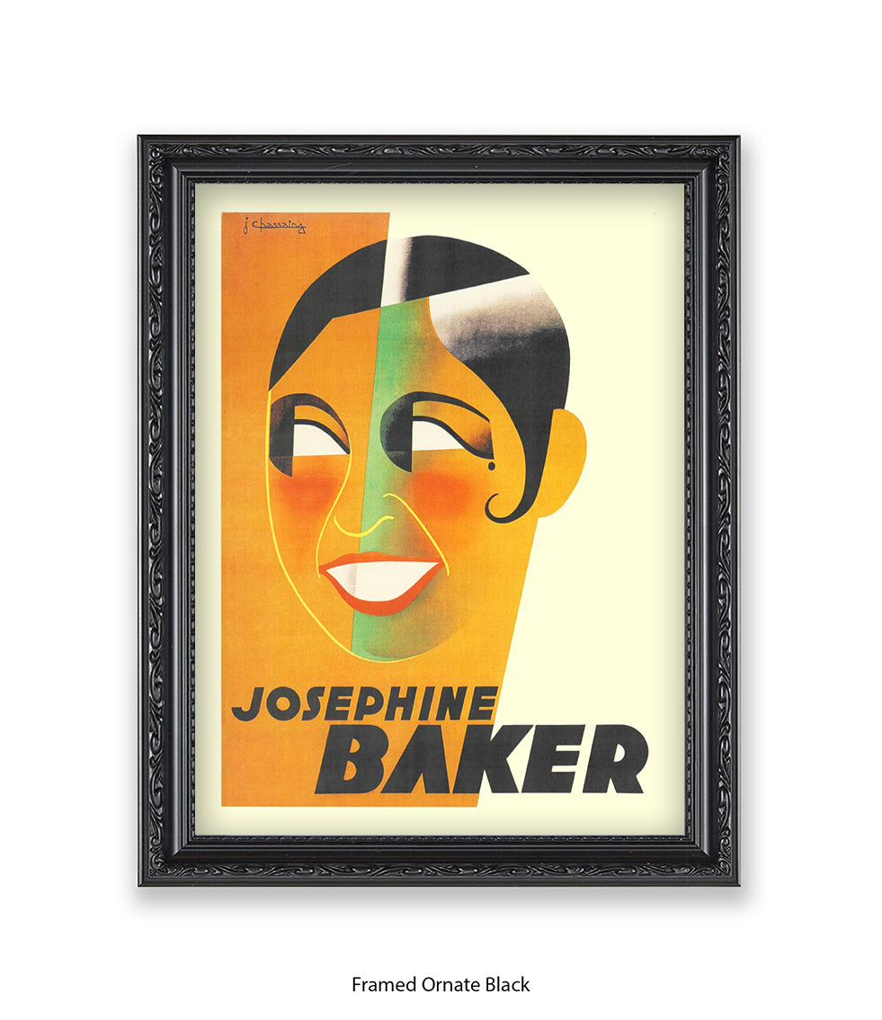 Josephine Baker Face Art Print