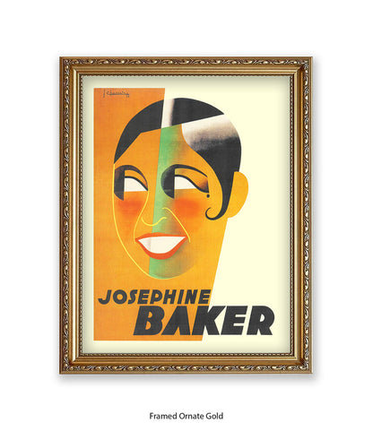 Josephine Baker Face Art Print