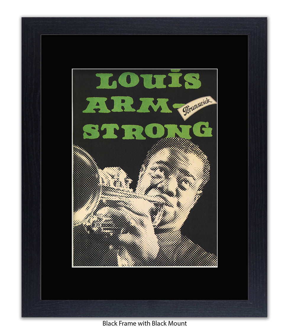 Louis Armstrong Brunswick Art Print