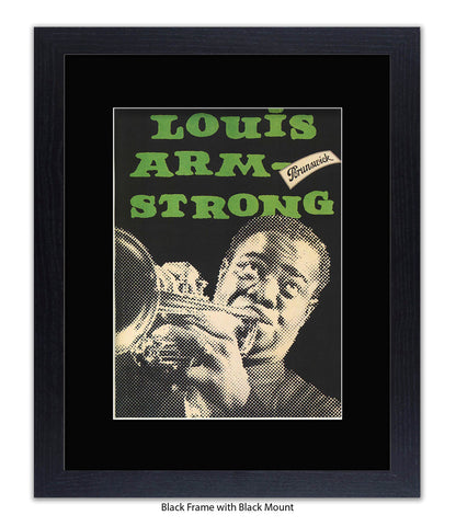 Louis Armstrong Brunswick Art Print