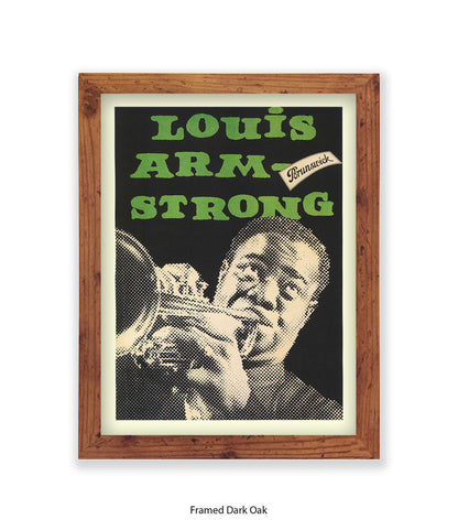 Louis Armstrong Brunswick Art Print
