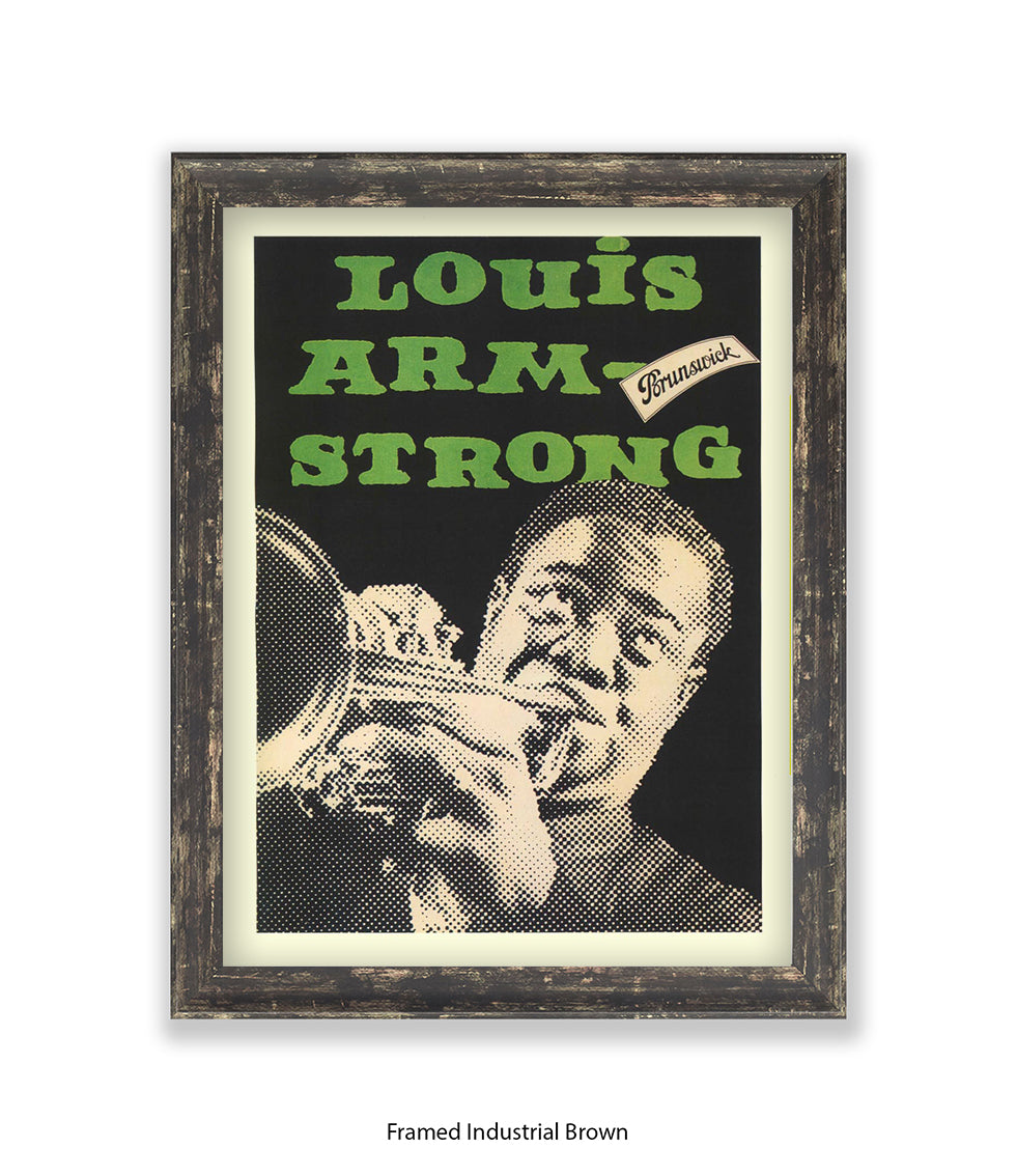 Louis Armstrong Brunswick Art Print