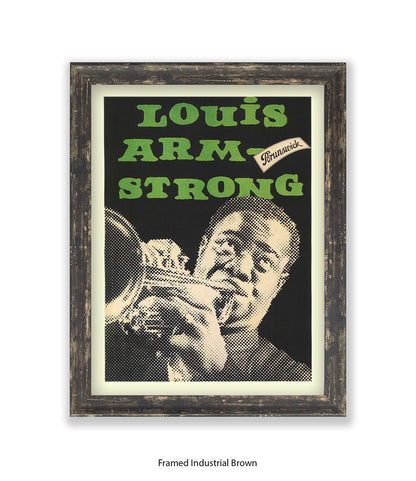 Louis Armstrong Brunswick Art Print