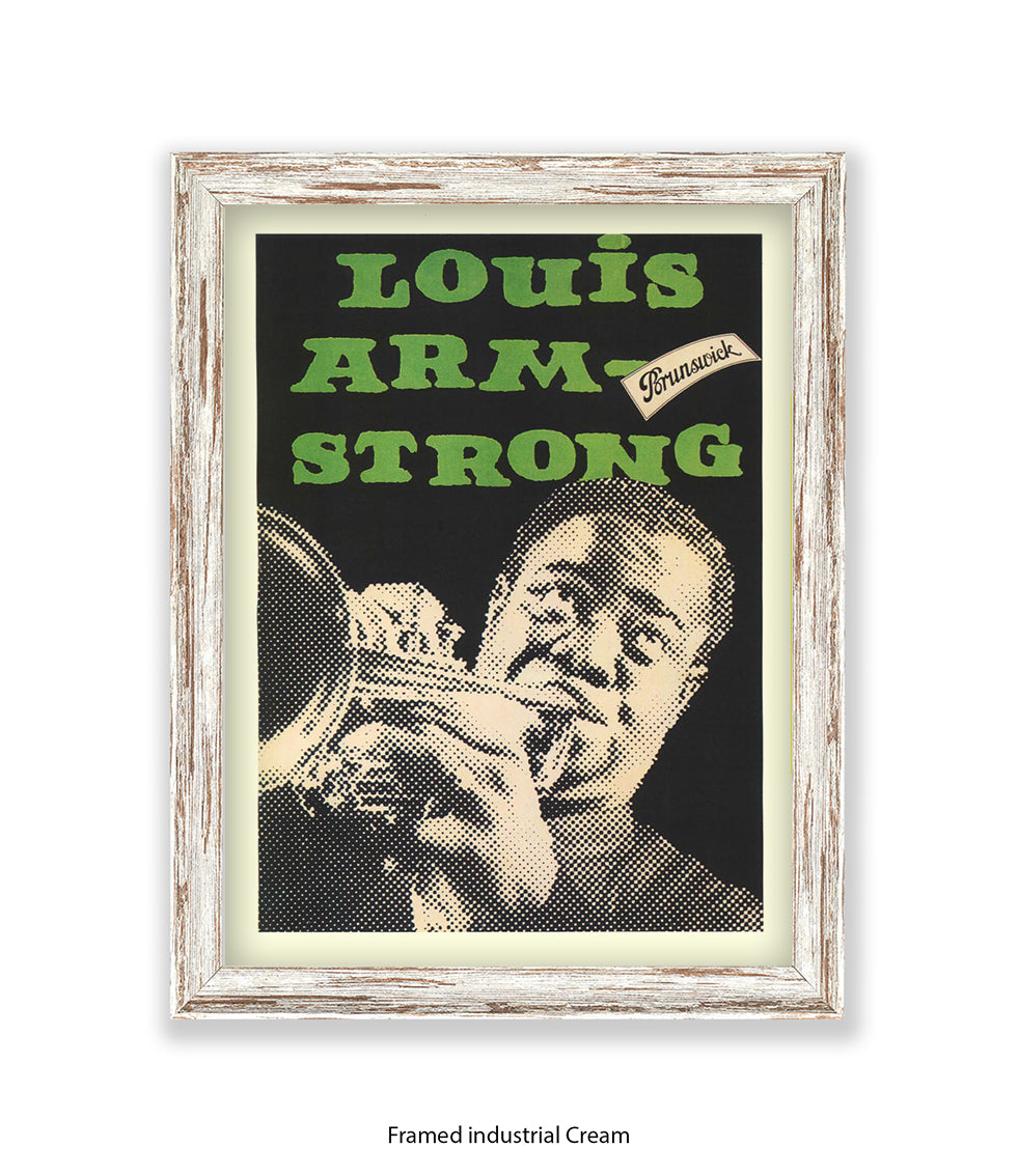 Louis Armstrong Brunswick Art Print
