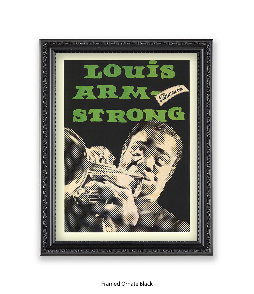 Louis Armstrong Brunswick Art Print