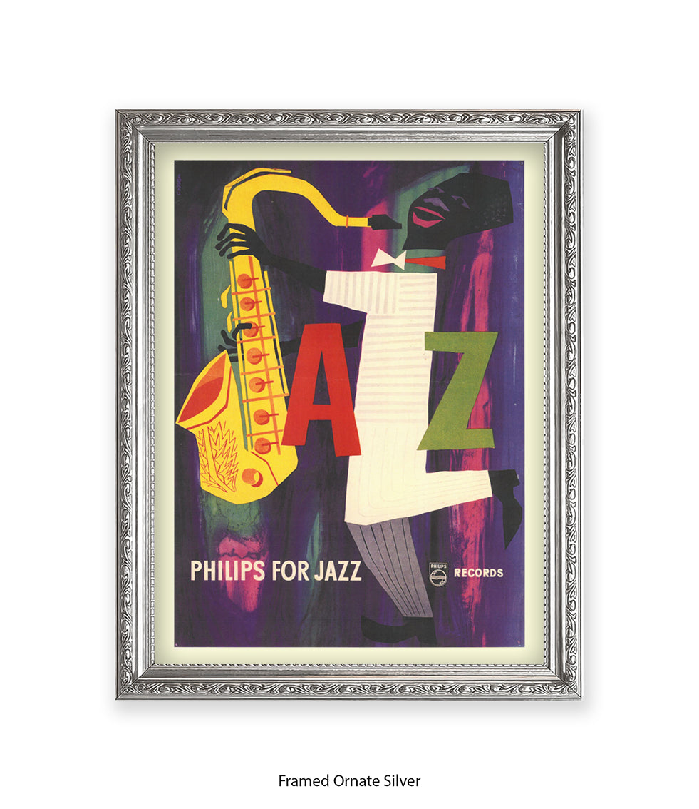 Phillips For Jazz 1955 Saxophone Art Print