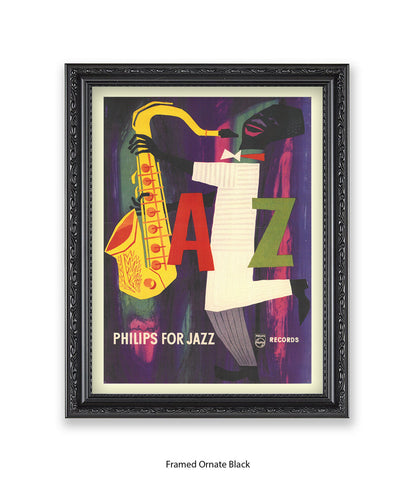 Phillips For Jazz 1955 Saxophone Art Print