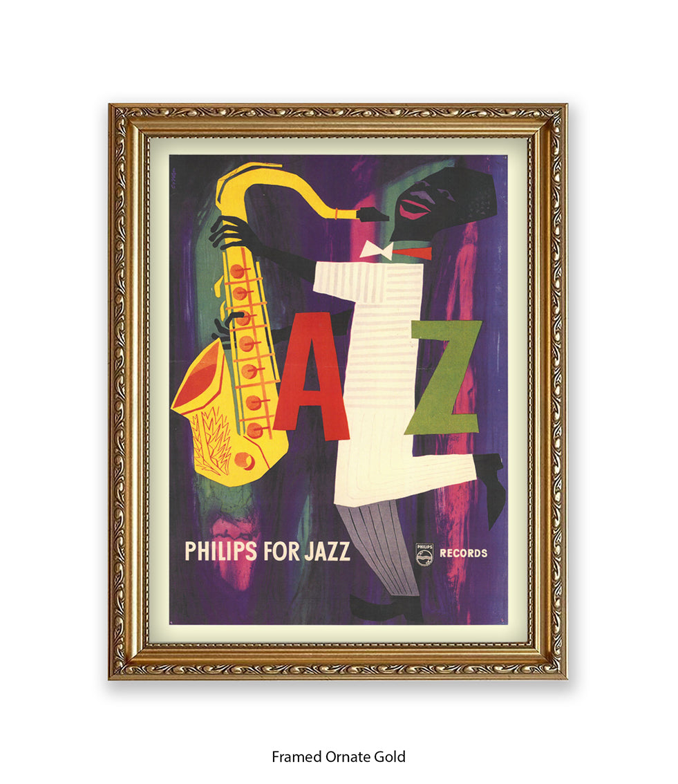 Phillips For Jazz 1955 Saxophone Art Print