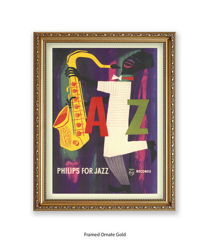 Phillips For Jazz 1955 Saxophone Art Print