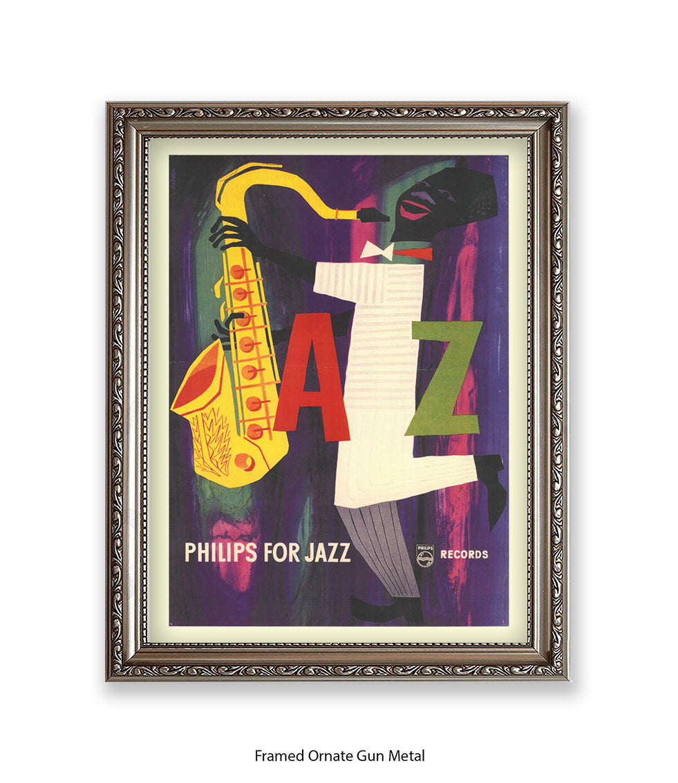 Phillips For Jazz 1955 Saxophone Art Print