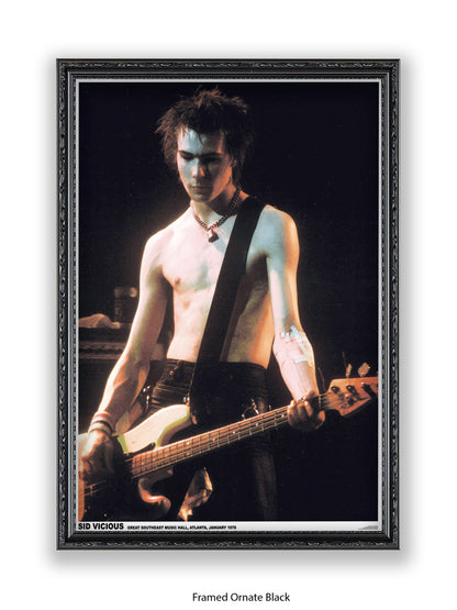 Sid Vicious - Atlanta - 1978  - Poster
