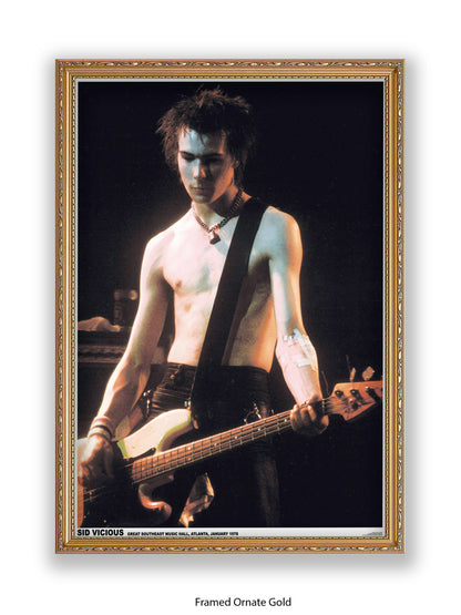 Sid Vicious - Atlanta - 1978  - Poster