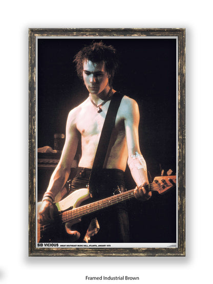 Sid Vicious - Atlanta - 1978  - Poster