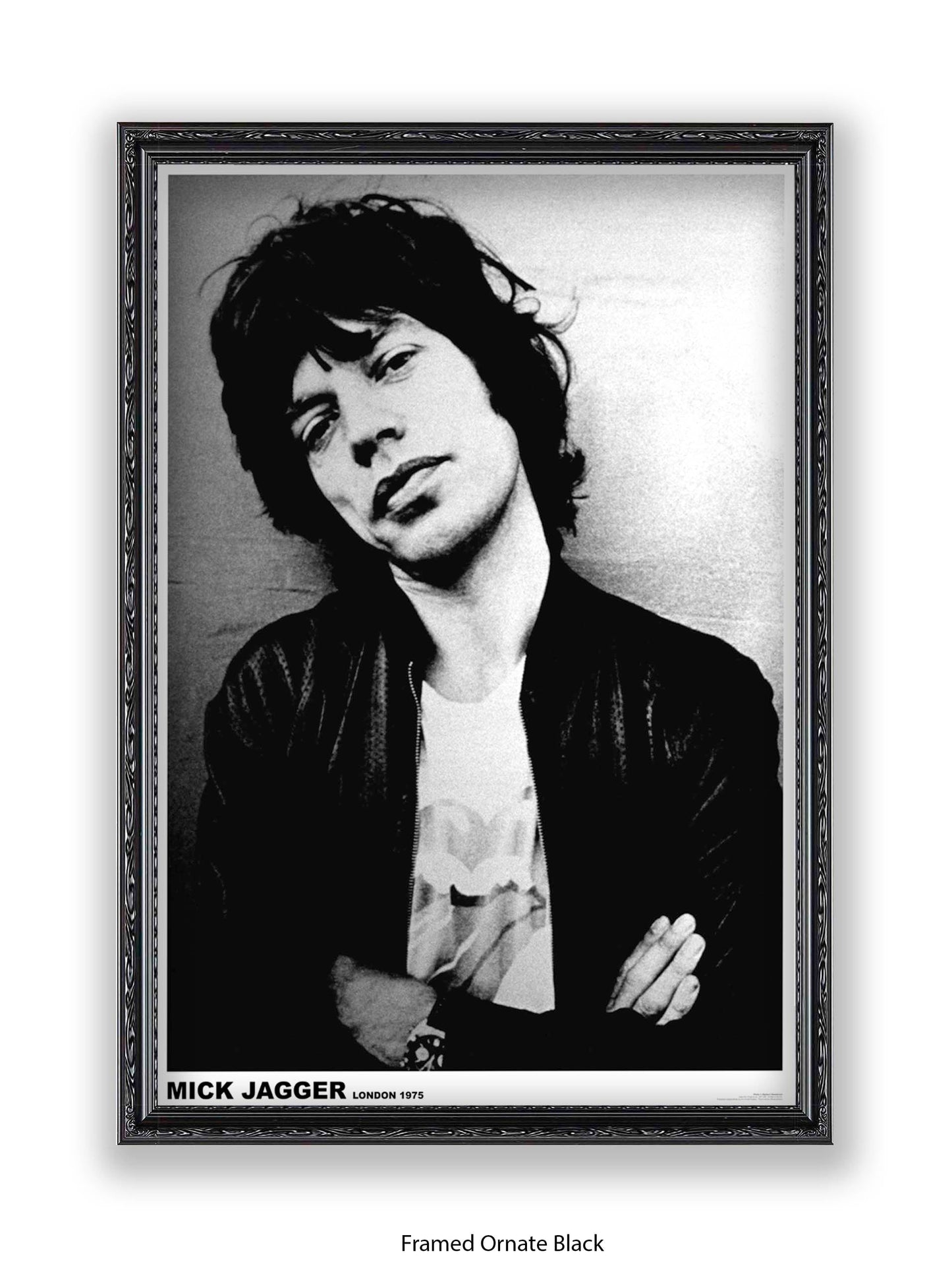 Rolling Stones - Mick Jagger - London 1975 - Poster