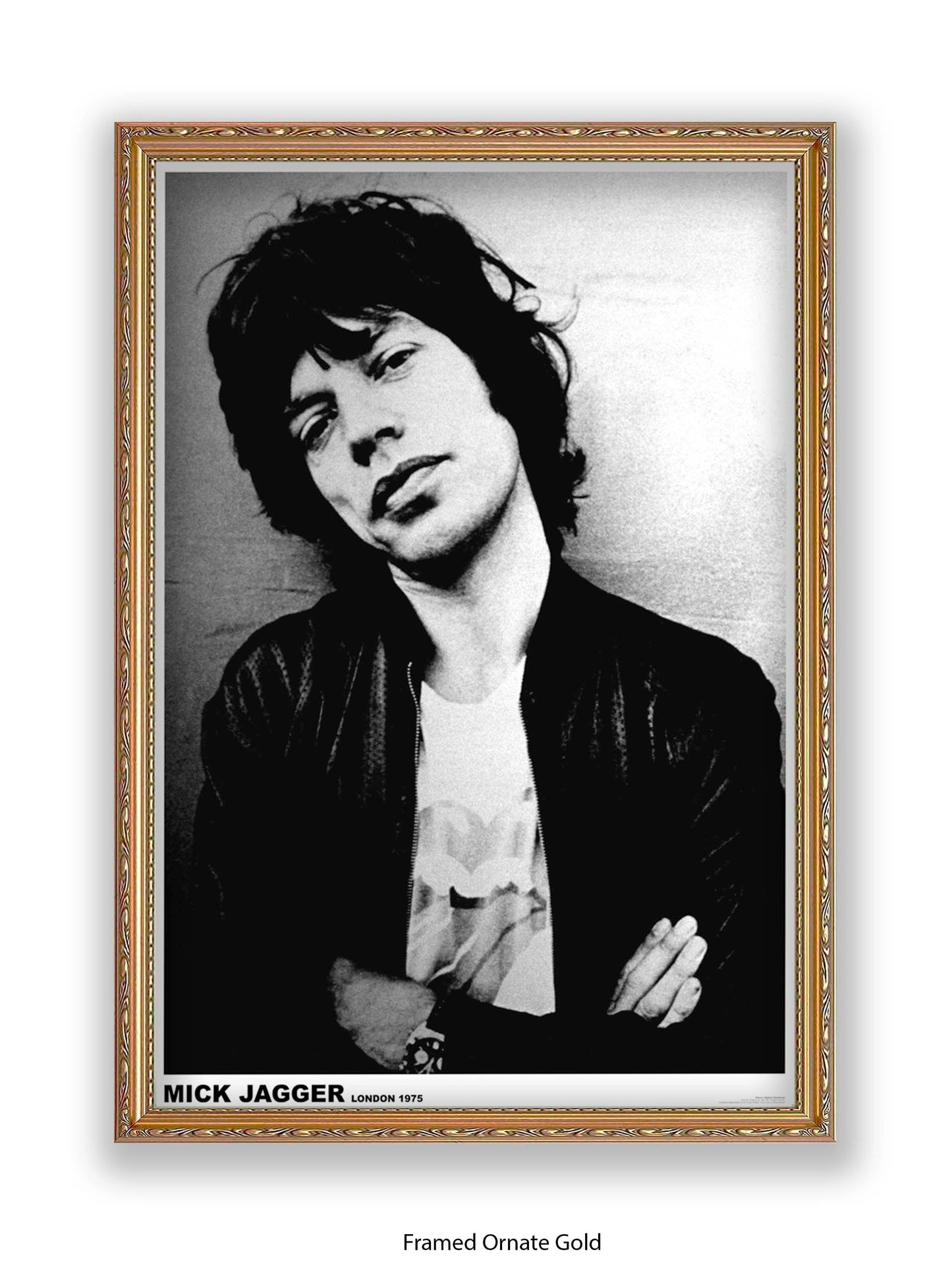 Rolling Stones - Mick Jagger - London 1975 - Poster