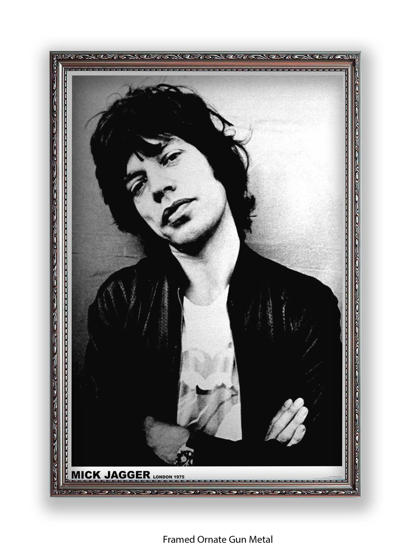 Rolling Stones - Mick Jagger - London 1975 - Poster