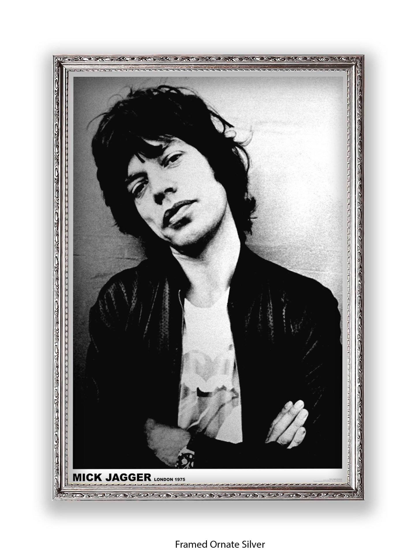 Rolling Stones - Mick Jagger - London 1975 - Poster