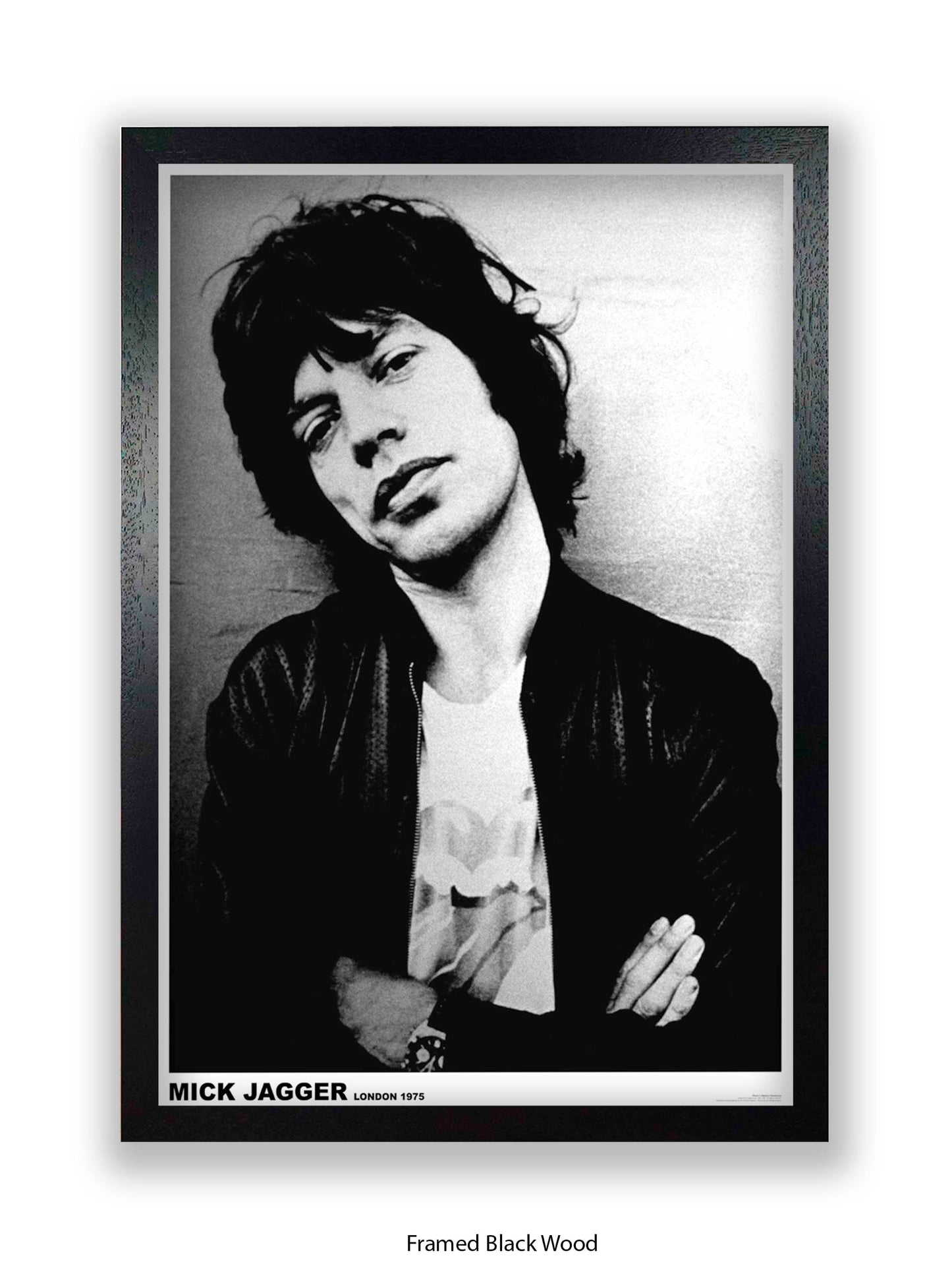 Rolling Stones - Mick Jagger - London 1975 - Poster