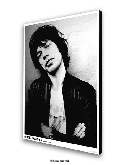 Rolling Stones - Mick Jagger - London 1975 - Poster