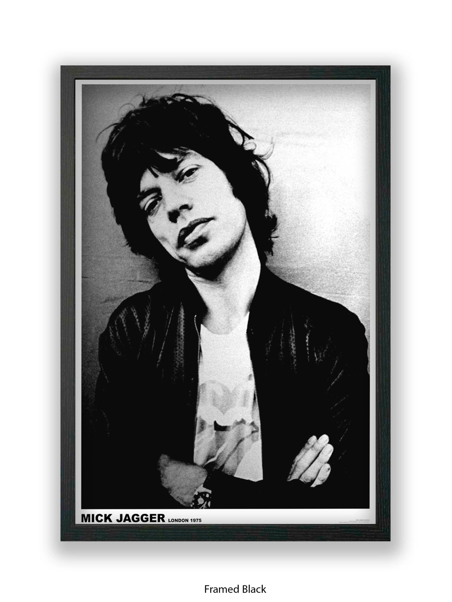 Rolling Stones - Mick Jagger - London 1975 - Poster