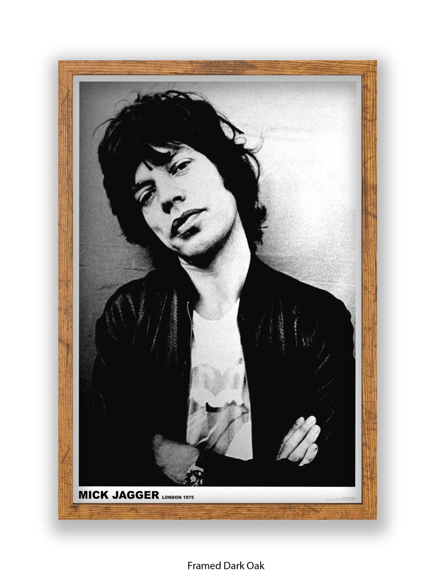 Rolling Stones - Mick Jagger - London 1975 - Poster