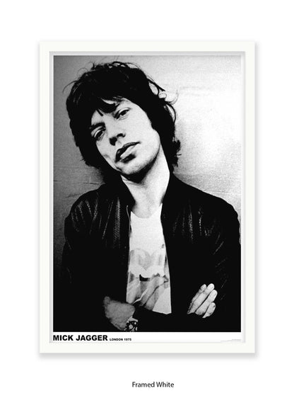 Rolling Stones - Mick Jagger - London 1975 - Poster