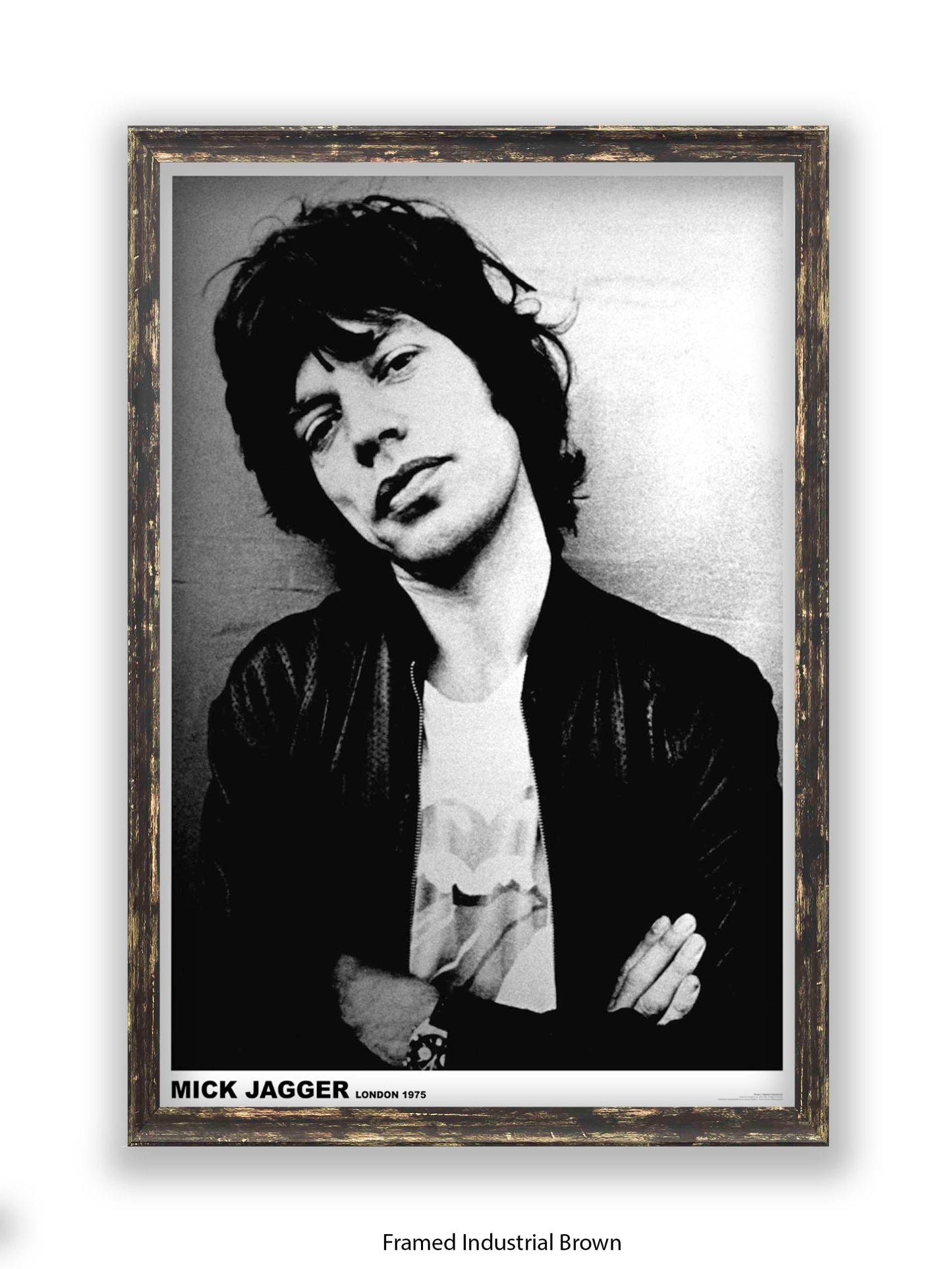 Rolling Stones - Mick Jagger - London 1975 - Poster