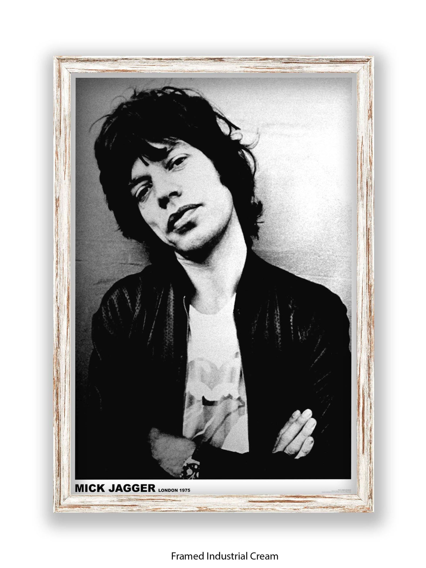 Rolling Stones - Mick Jagger - London 1975 - Poster