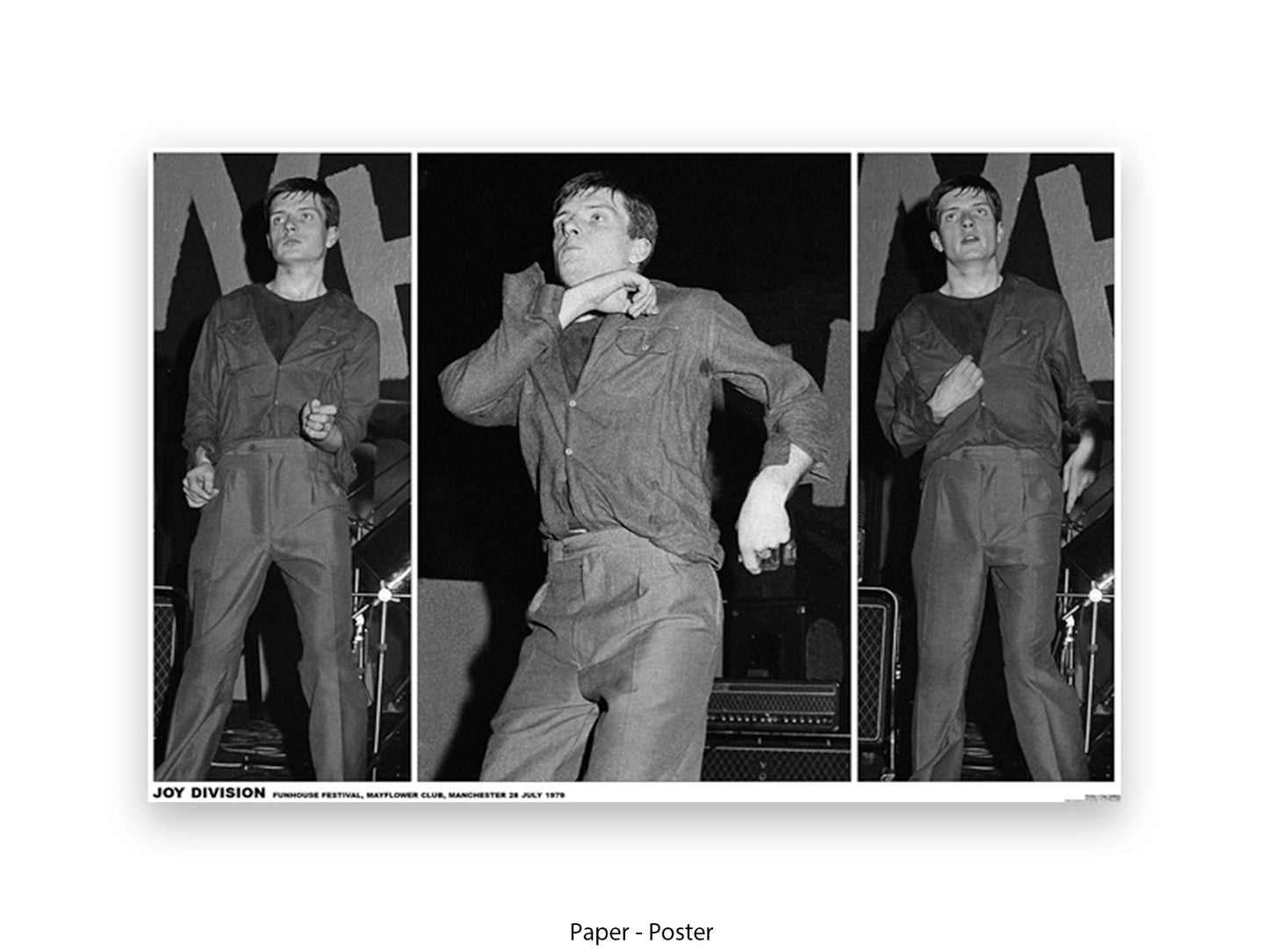 Joiy Division Ian Curtis Mayflower Club Manchester 1979 Poster