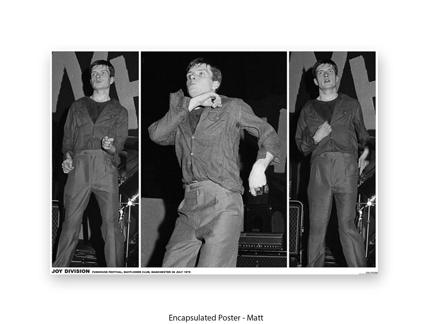 Joiy Division Ian Curtis Mayflower Club Manchester 1979 Poster