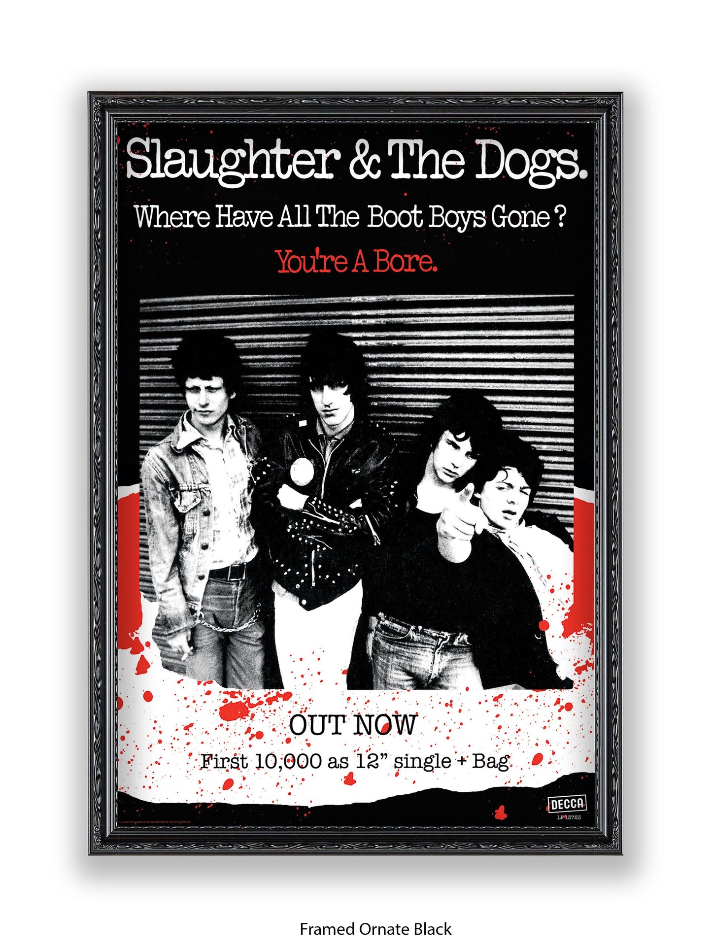 Slaughter & The Dogs You're a Bore - Out Now - Poster