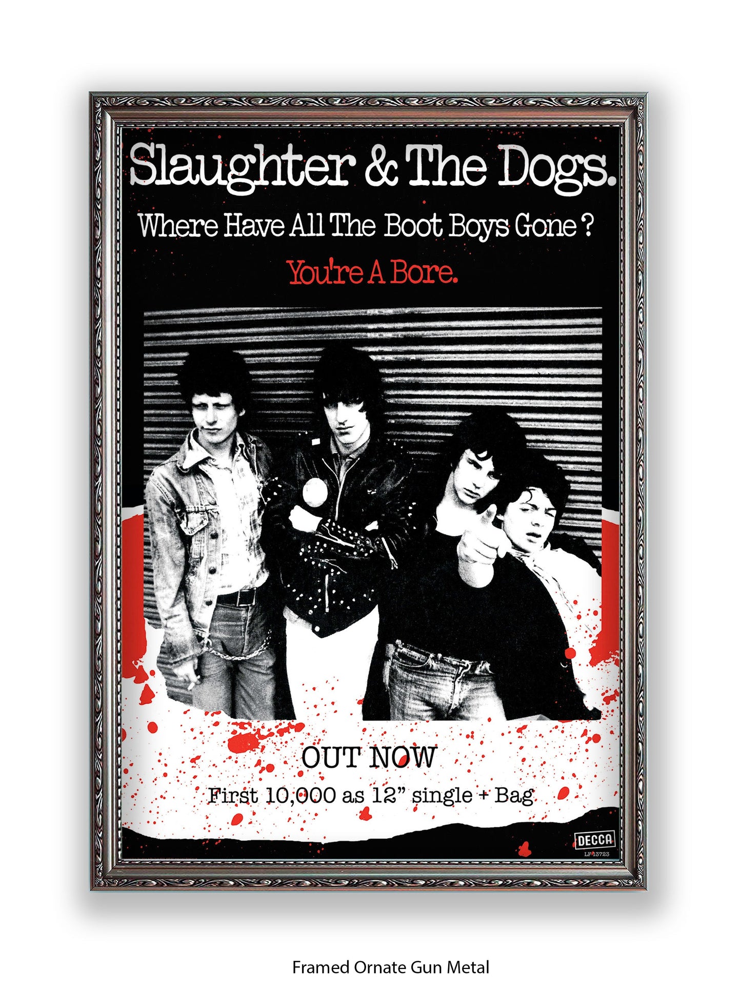Slaughter & The Dogs You're a Bore - Out Now - Poster