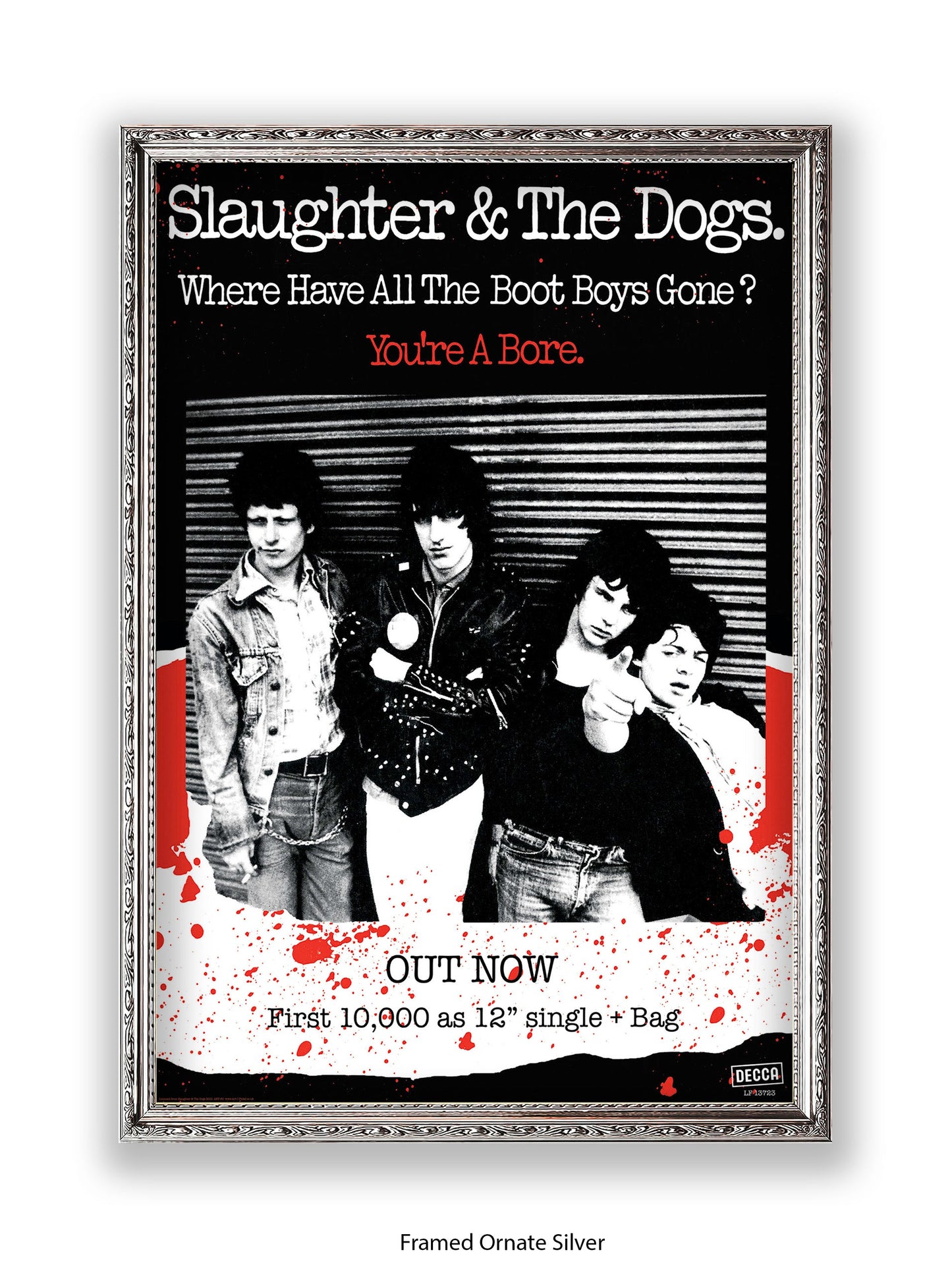 Slaughter & The Dogs You're a Bore - Out Now - Poster